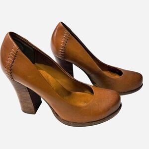 Kork-Ease Leather Block Heels